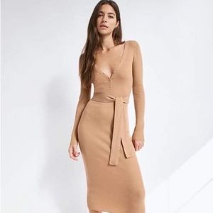 NWOT Aritzia Henley Midi Sweater Dress